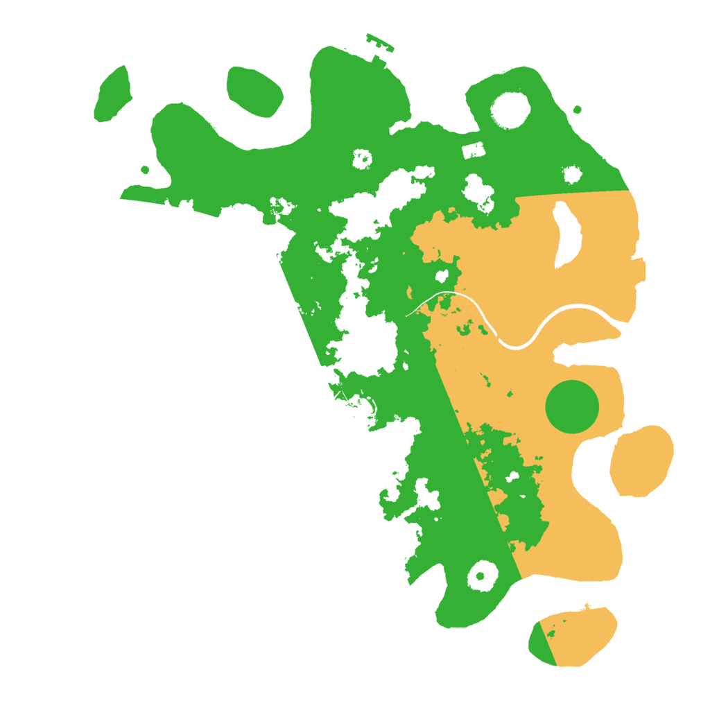 Biome Rust Map: Procedural Map, Size: 3500, Seed: 1141244271