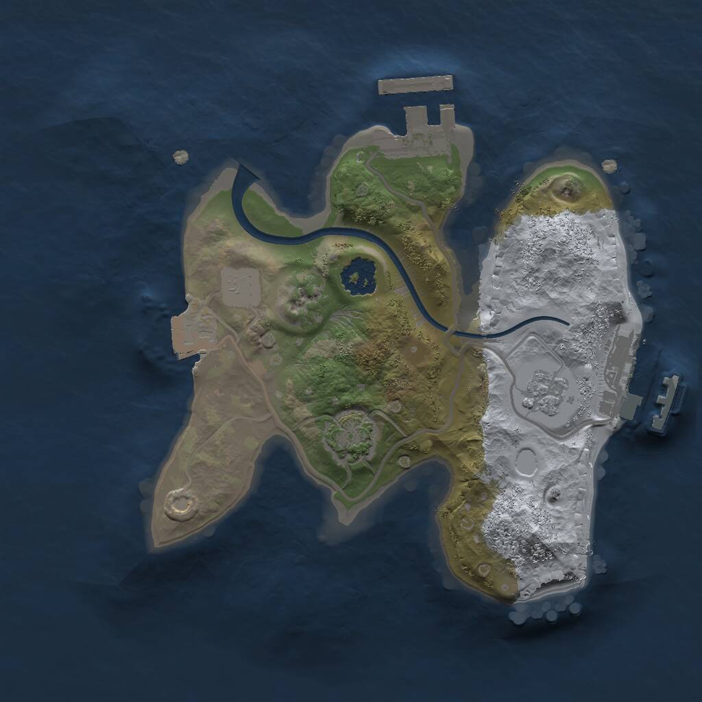 Rust Map: Procedural Map, Size: 1900, Seed: 457924129, 5 Monuments