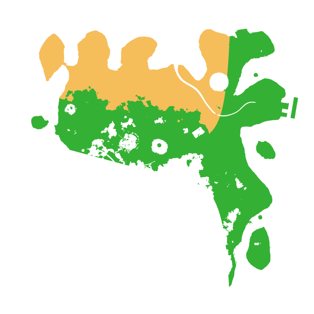 Biome Rust Map: Procedural Map, Size: 3000, Seed: 15435