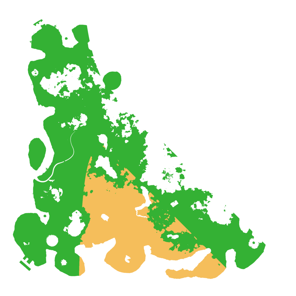 Biome Rust Map: Procedural Map, Size: 4500, Seed: 22345