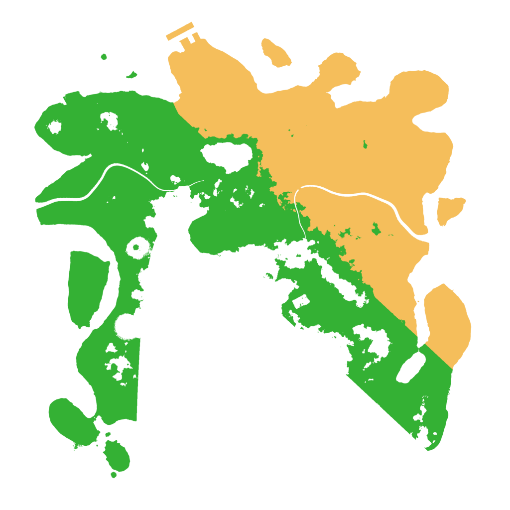 Biome Rust Map: Procedural Map, Size: 3500, Seed: 89053506
