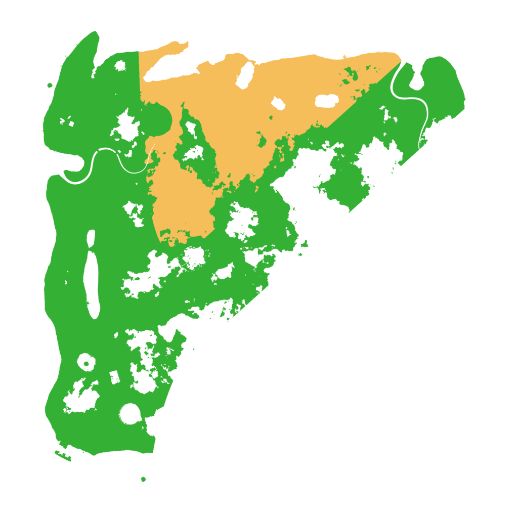 Biome Rust Map: Procedural Map, Size: 4350, Seed: 111