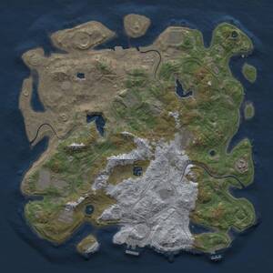 Thumbnail Rust Map: Procedural Map, Size: 4250, Seed: 1441739895, 17 Monuments