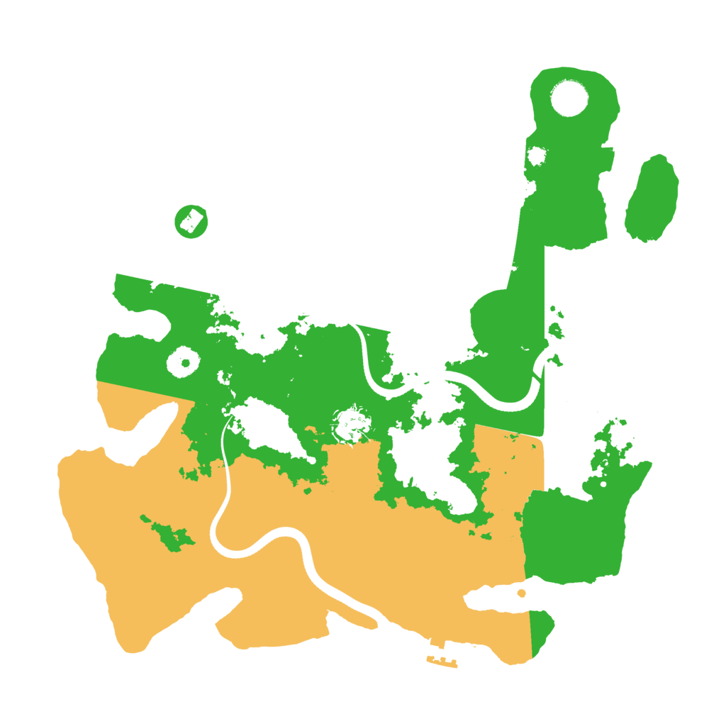 Biome Rust Map: Procedural Map, Size: 3500, Seed: 1058492