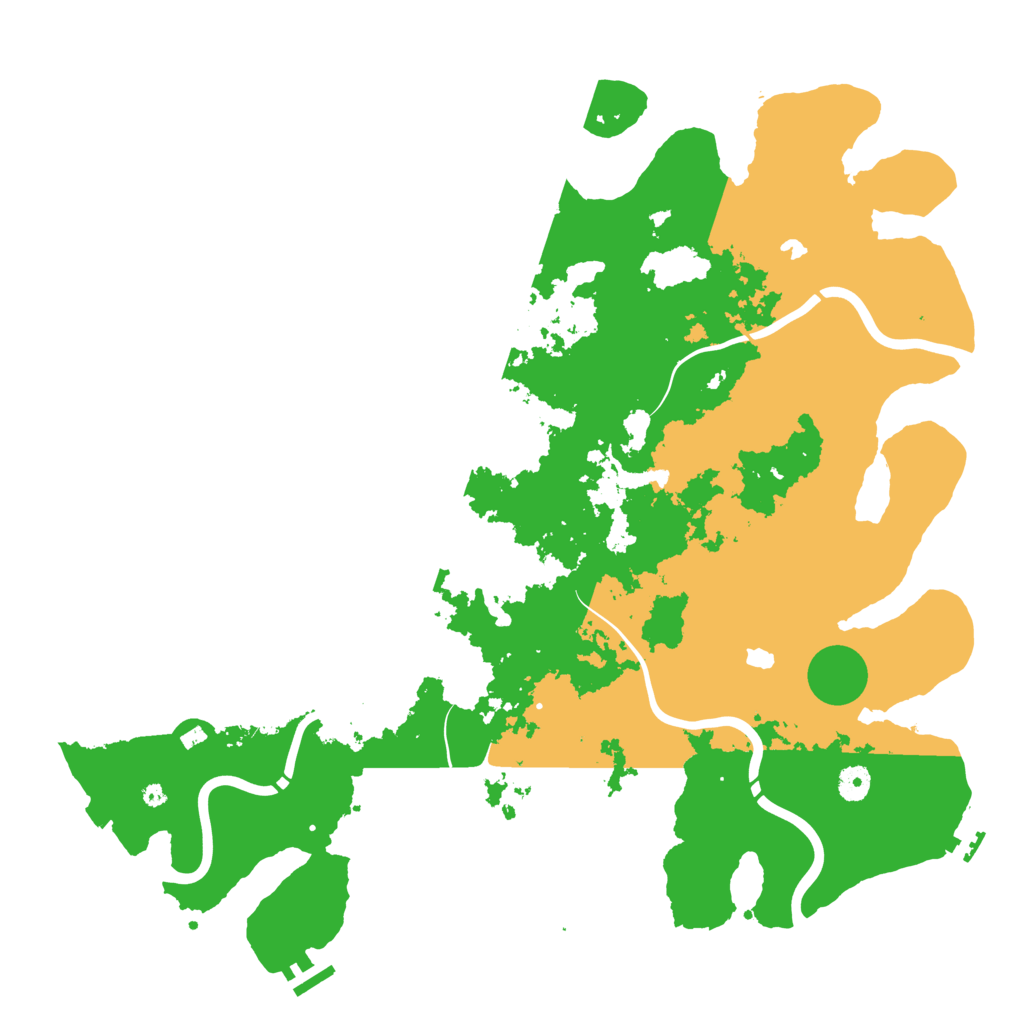 Biome Rust Map: Procedural Map, Size: 4500, Seed: 395524790