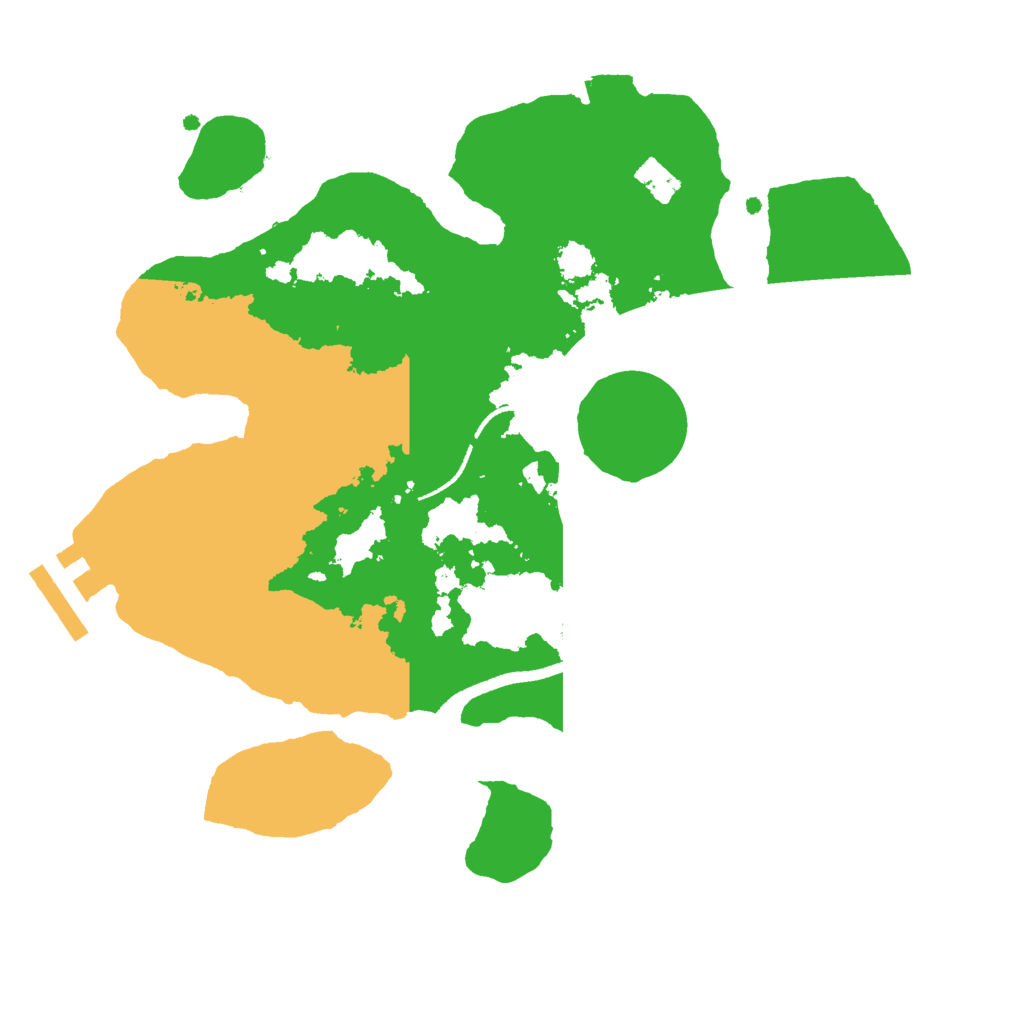 Biome Rust Map: Procedural Map, Size: 2500, Seed: 1188247544
