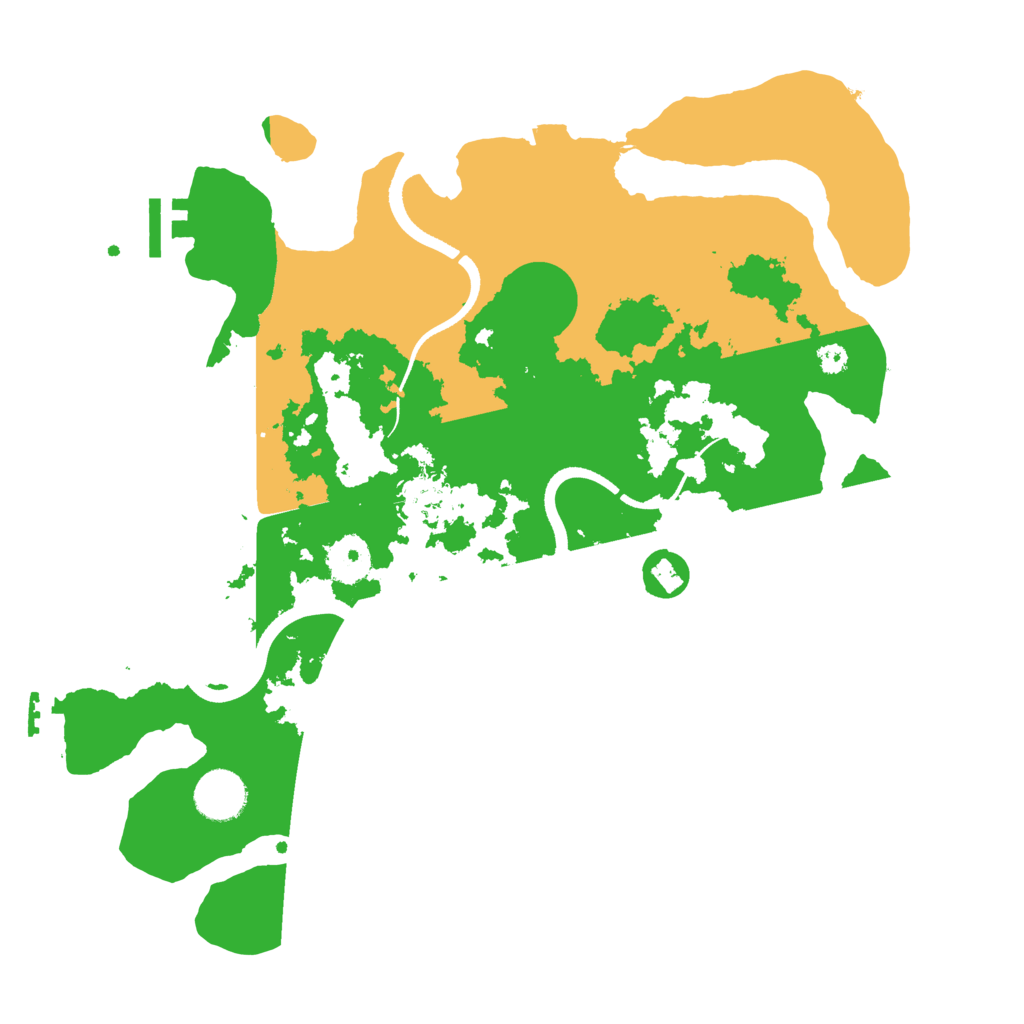 Biome Rust Map: Procedural Map, Size: 3500, Seed: 1040021349