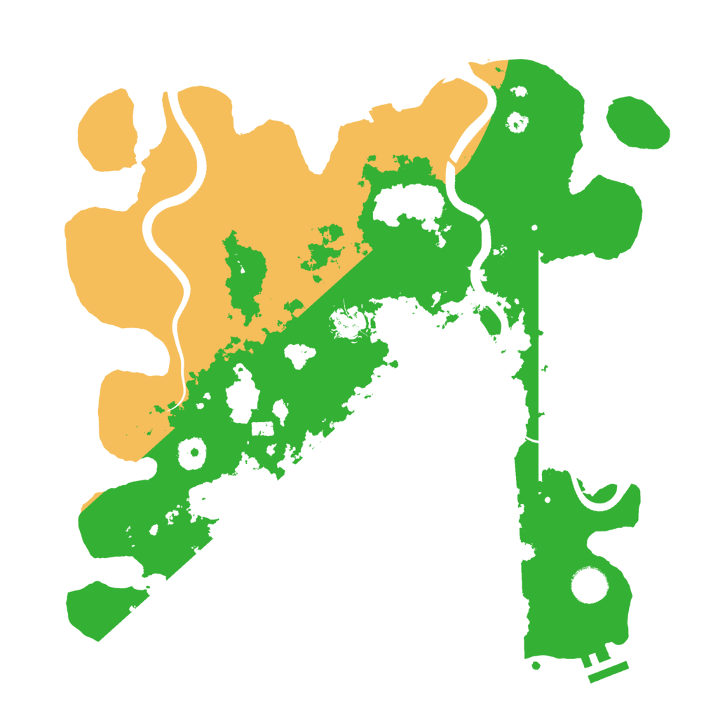 Biome Rust Map: Procedural Map, Size: 3500, Seed: 734396706