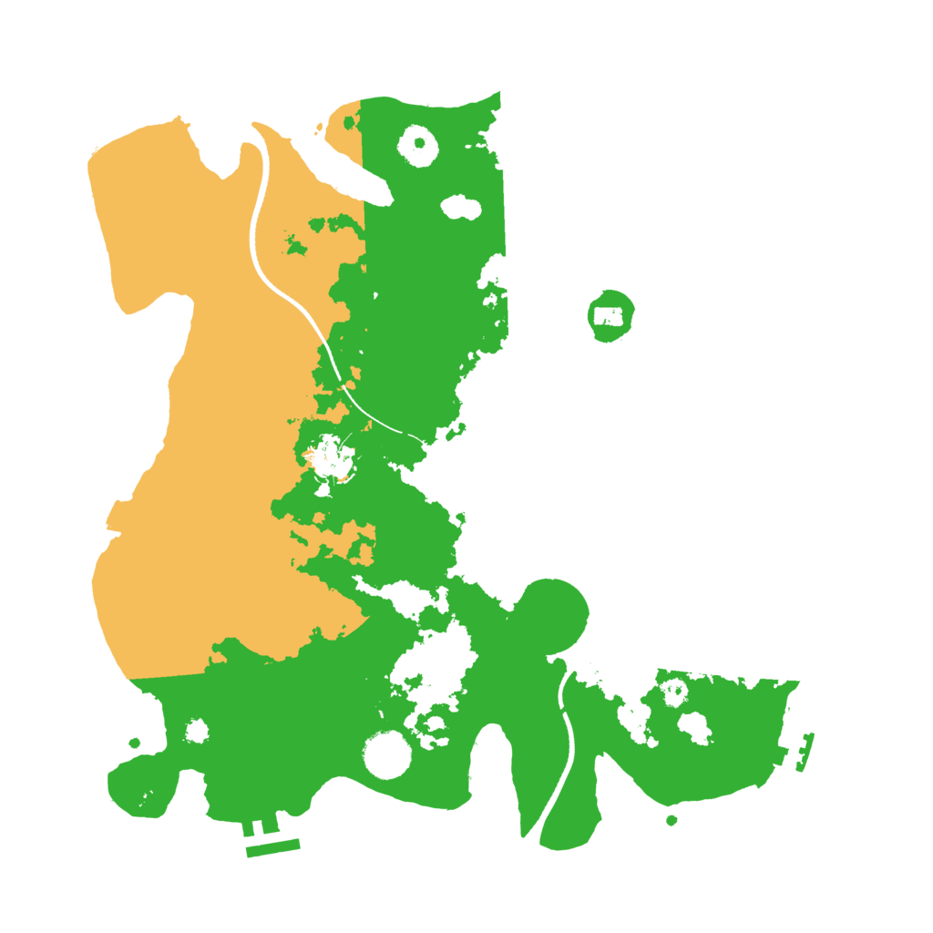 Biome Rust Map: Procedural Map, Size: 3500, Seed: 1091461850