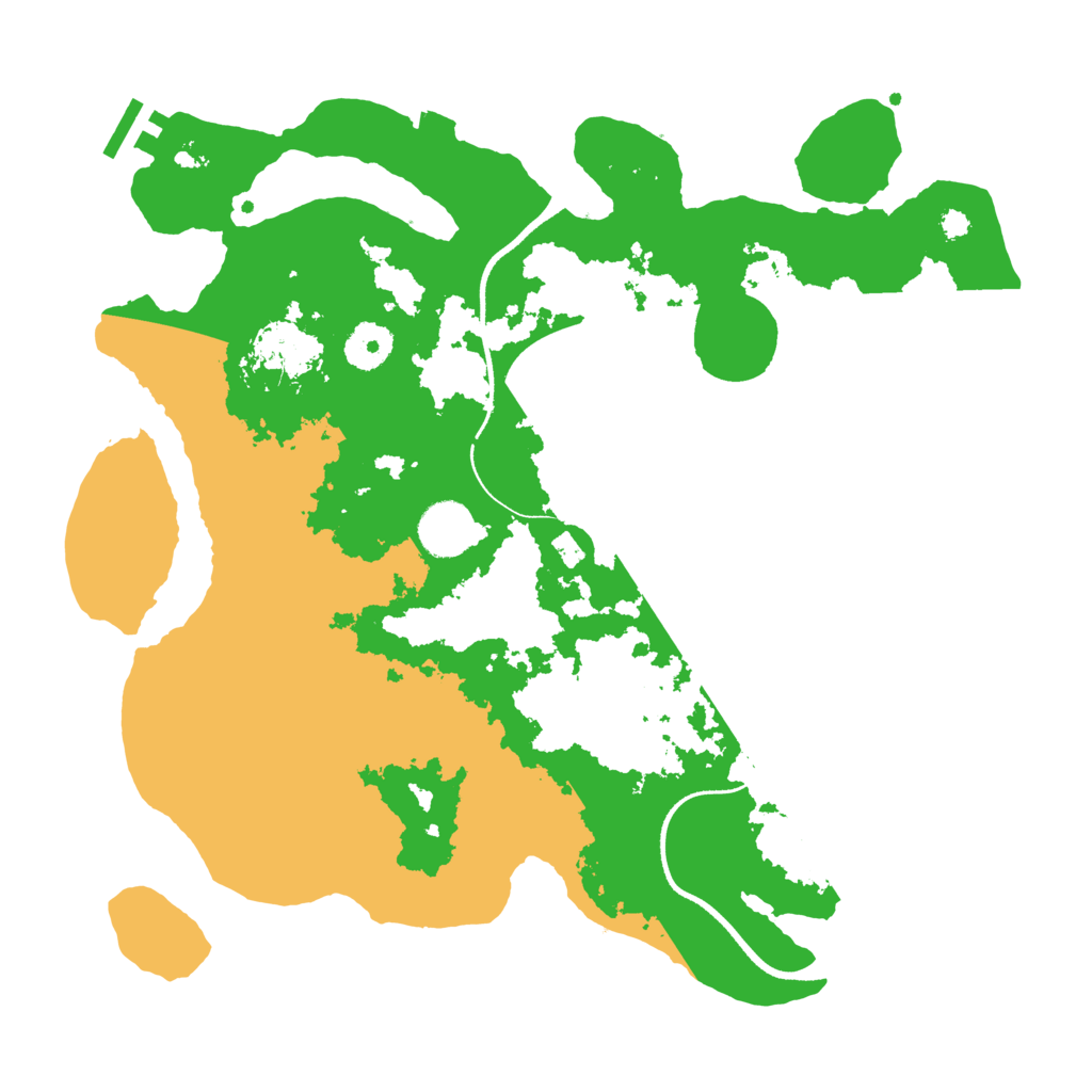 Biome Rust Map: Procedural Map, Size: 3500, Seed: 814364148