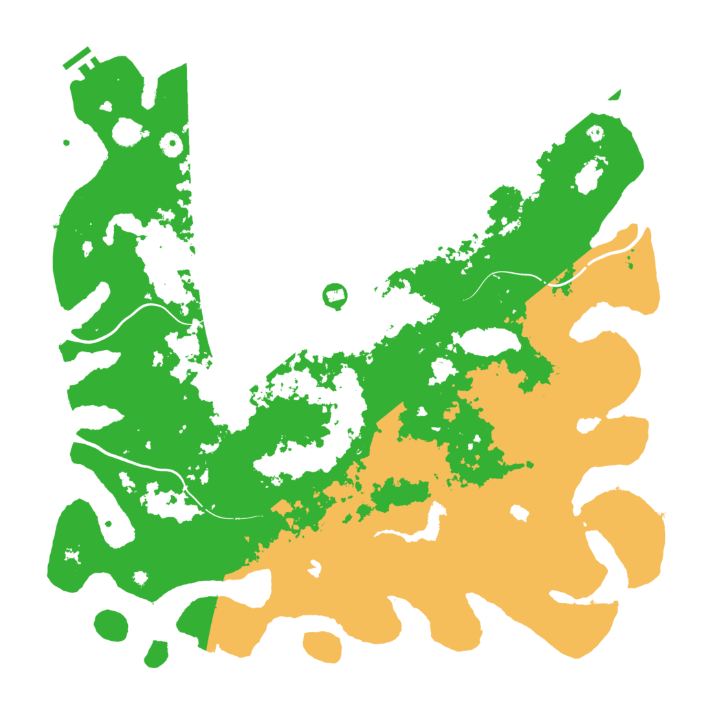 Biome Rust Map: Procedural Map, Size: 4500, Seed: 842374113