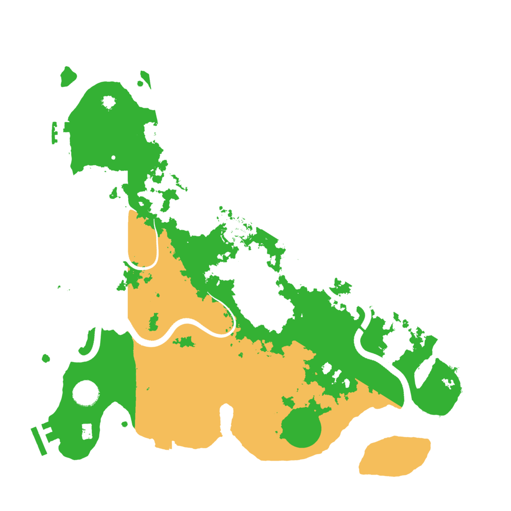Biome Rust Map: Procedural Map, Size: 3500, Seed: 395722468