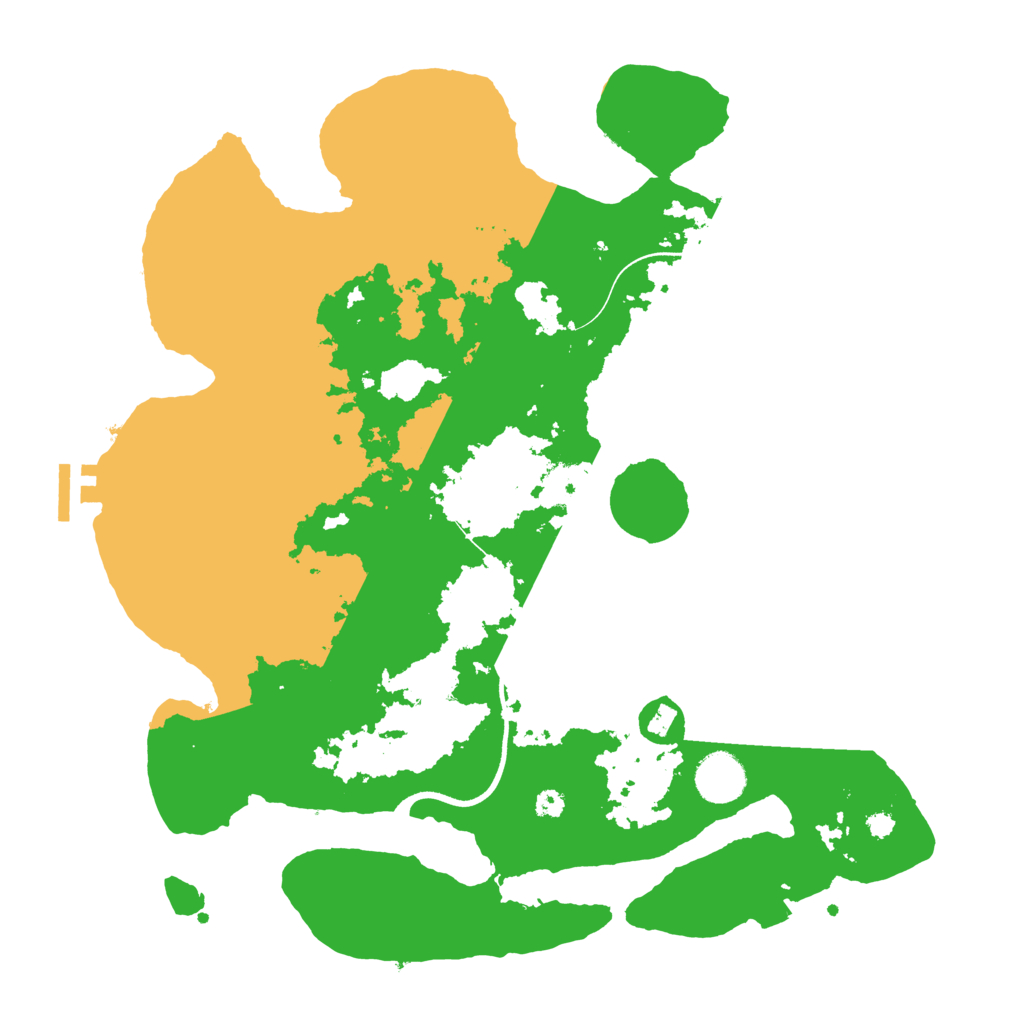 Biome Rust Map: Procedural Map, Size: 3600, Seed: 479130895
