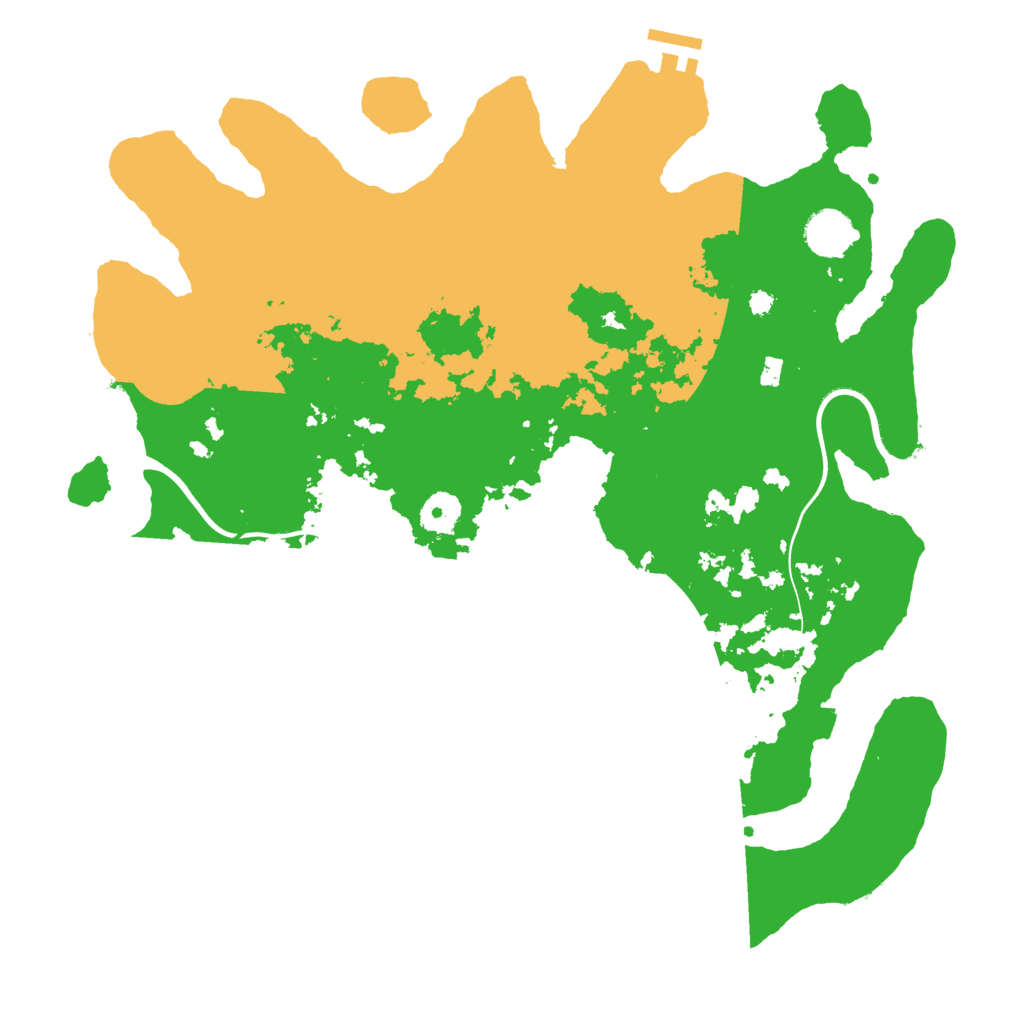 Biome Rust Map: Procedural Map, Size: 3800, Seed: 983591604