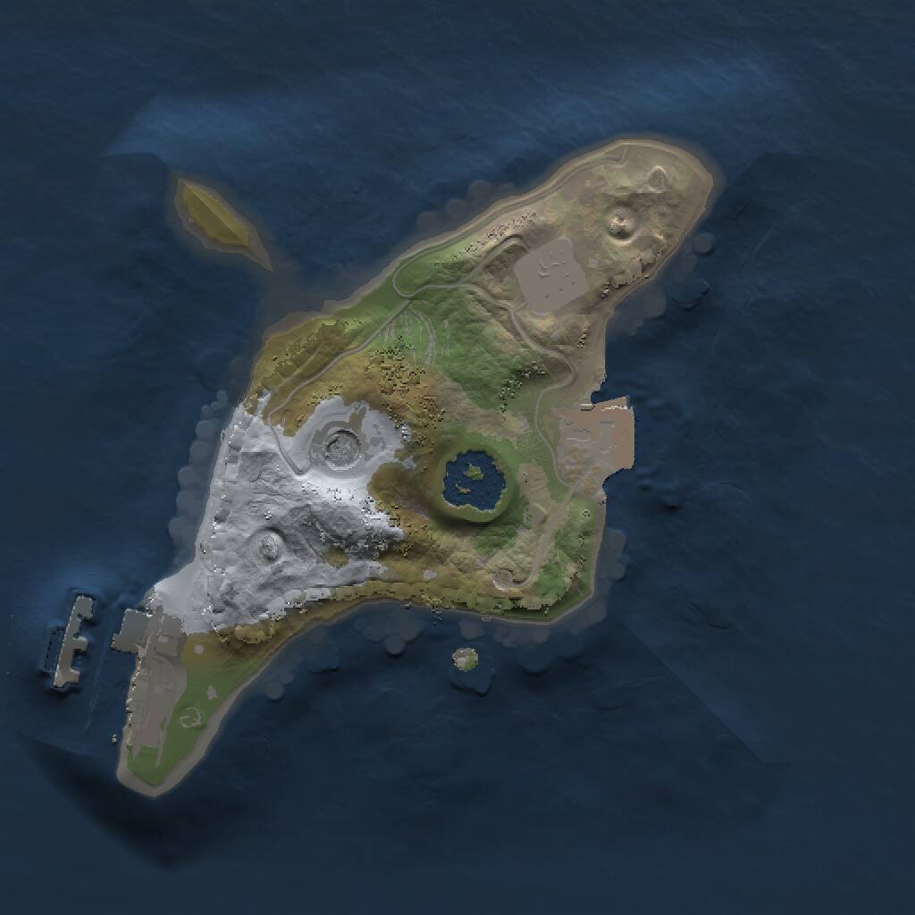 Rust Map: Procedural Map, Size: 1500, Seed: 220252, 3 Monuments