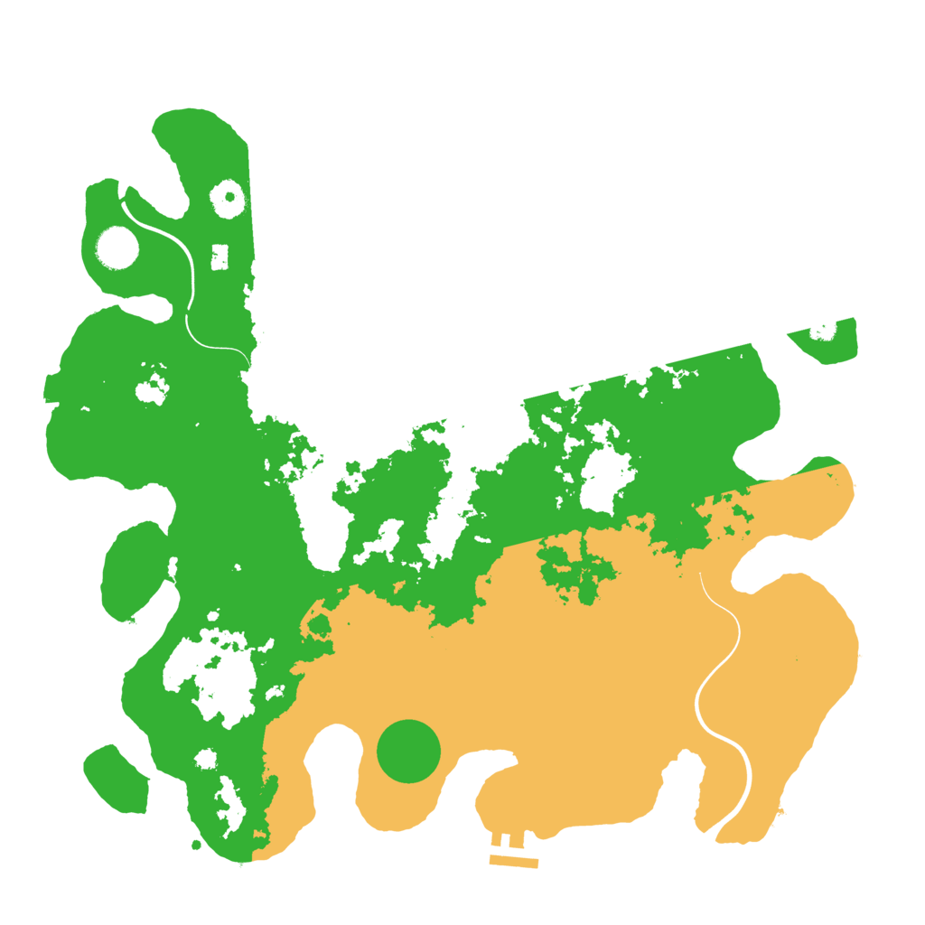 Biome Rust Map: Procedural Map, Size: 3833, Seed: 1