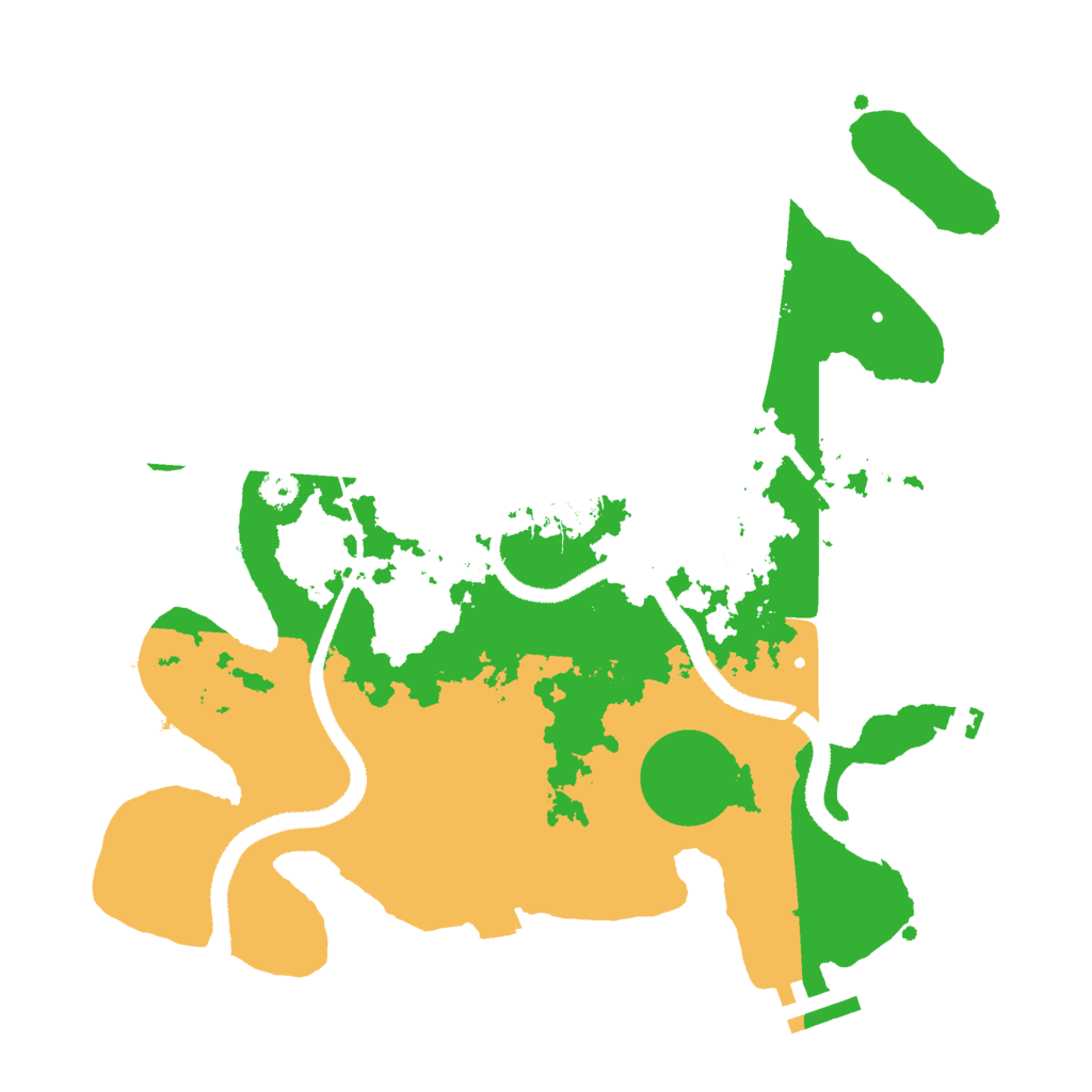 Biome Rust Map: Procedural Map, Size: 3000, Seed: 15631