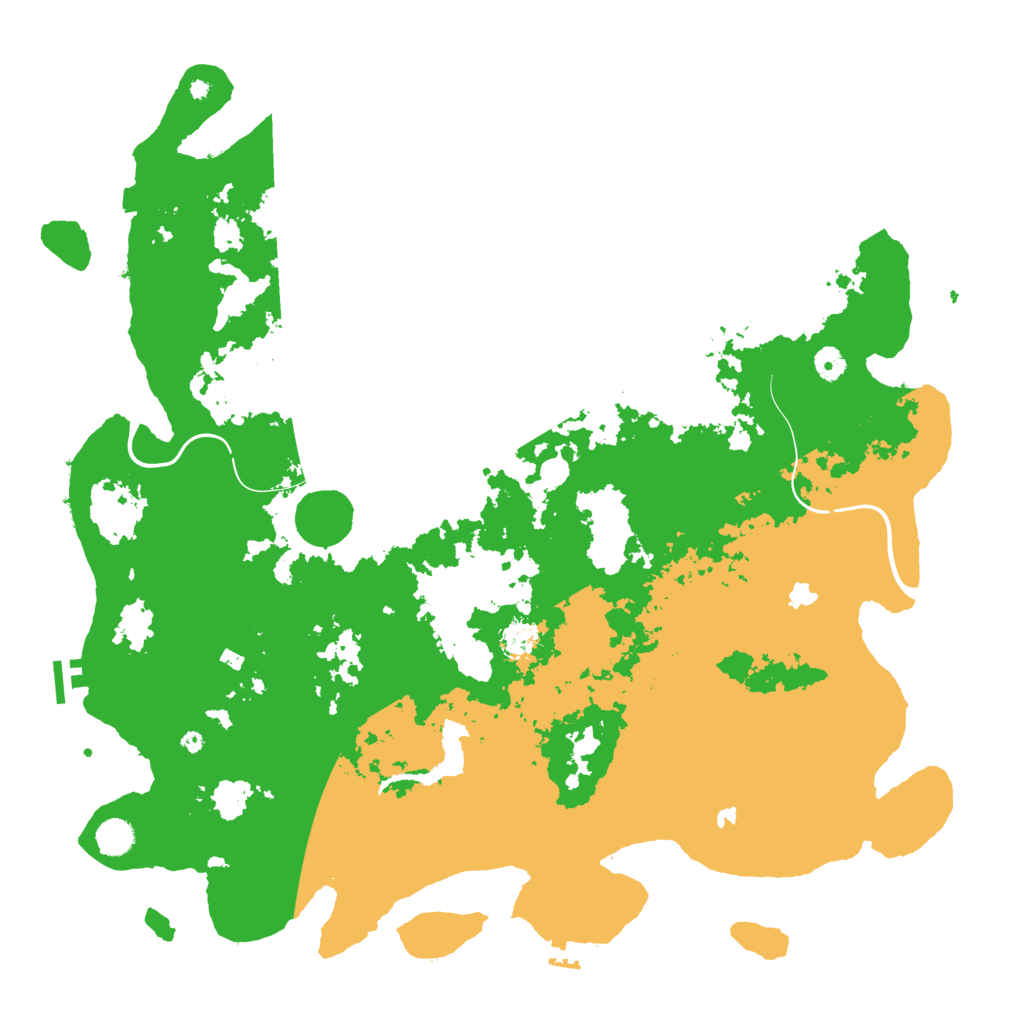 Biome Rust Map: Procedural Map, Size: 4800, Seed: 74185