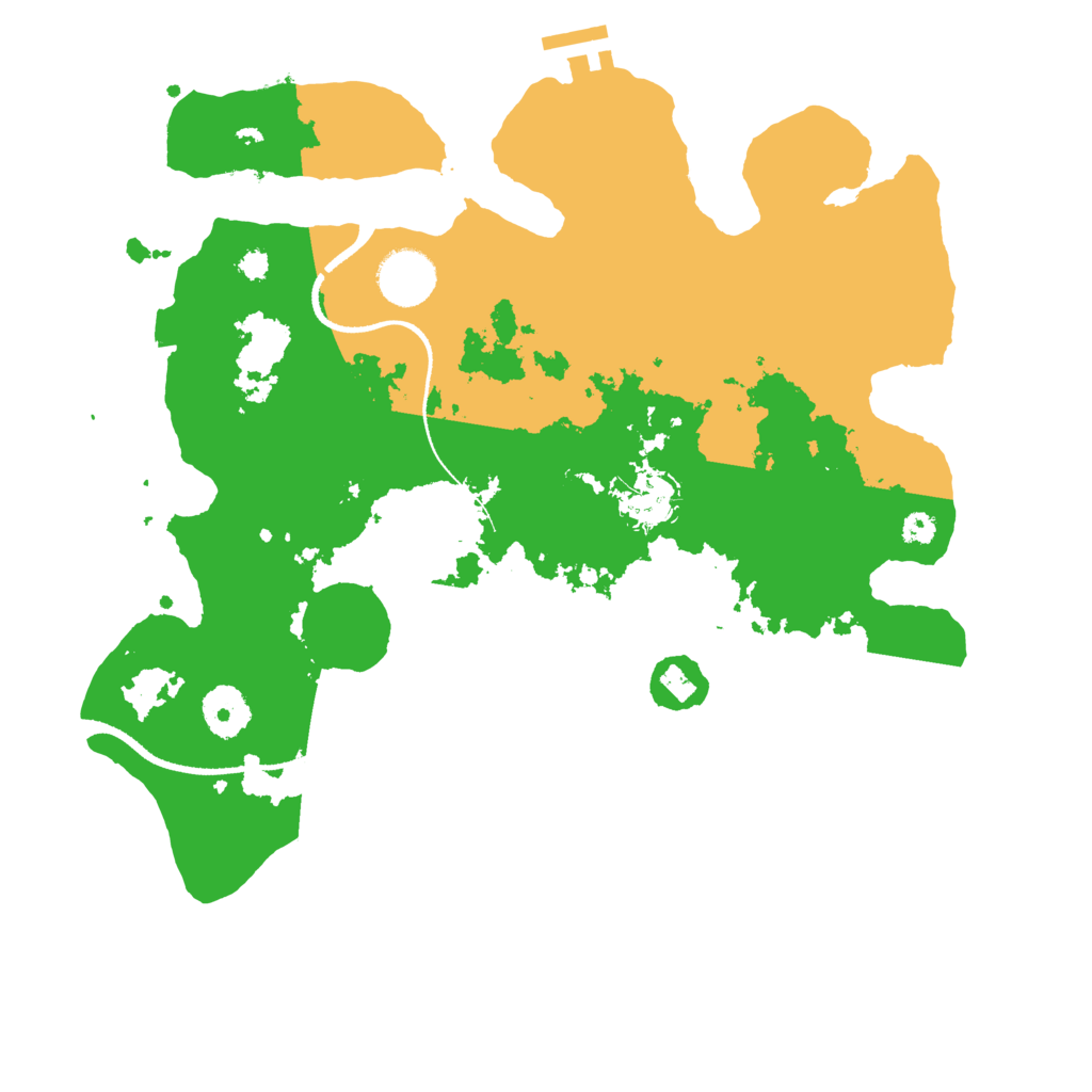 Biome Rust Map: Procedural Map, Size: 3353, Seed: 1489761254