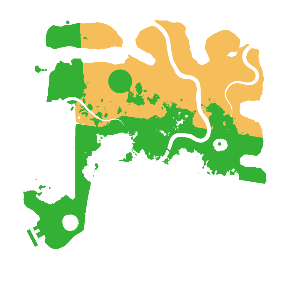 Biome Rust Map: Procedural Map, Size: 3353, Seed: 1489761254
