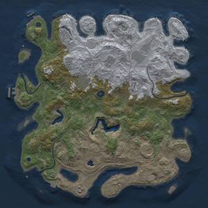 Thumbnail Rust Map: Procedural Map, Size: 4250, Seed: 856489, 14 Monuments