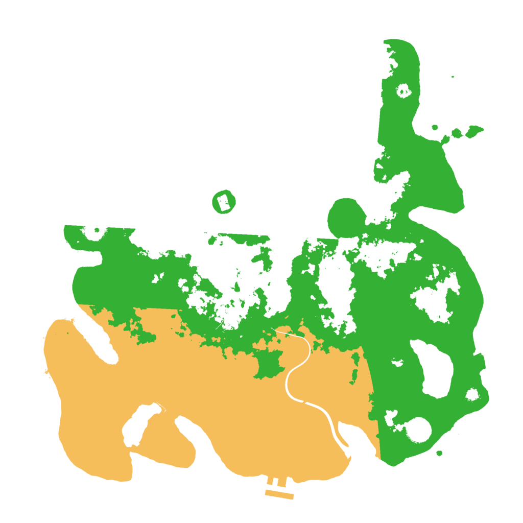 Biome Rust Map: Procedural Map, Size: 3700, Seed: 915826867