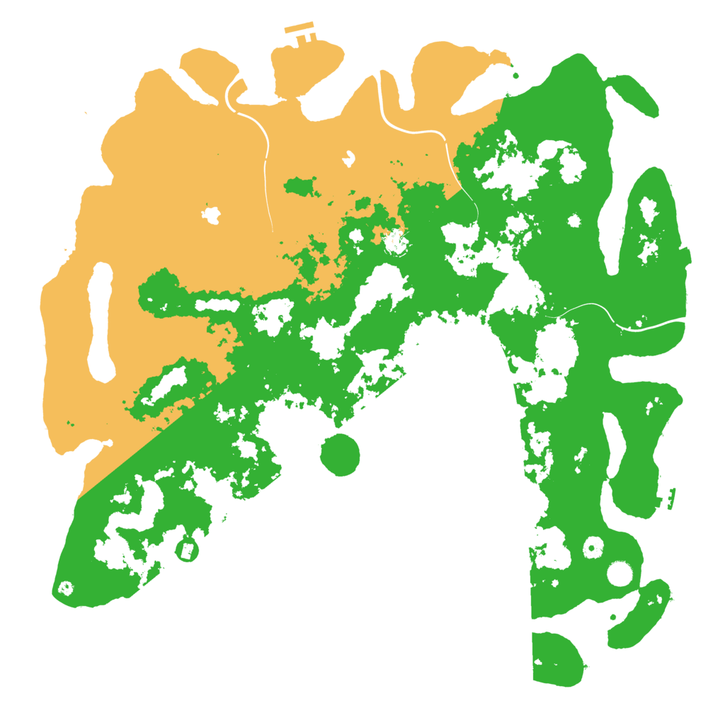 Biome Rust Map: Procedural Map, Size: 5000, Seed: 87559