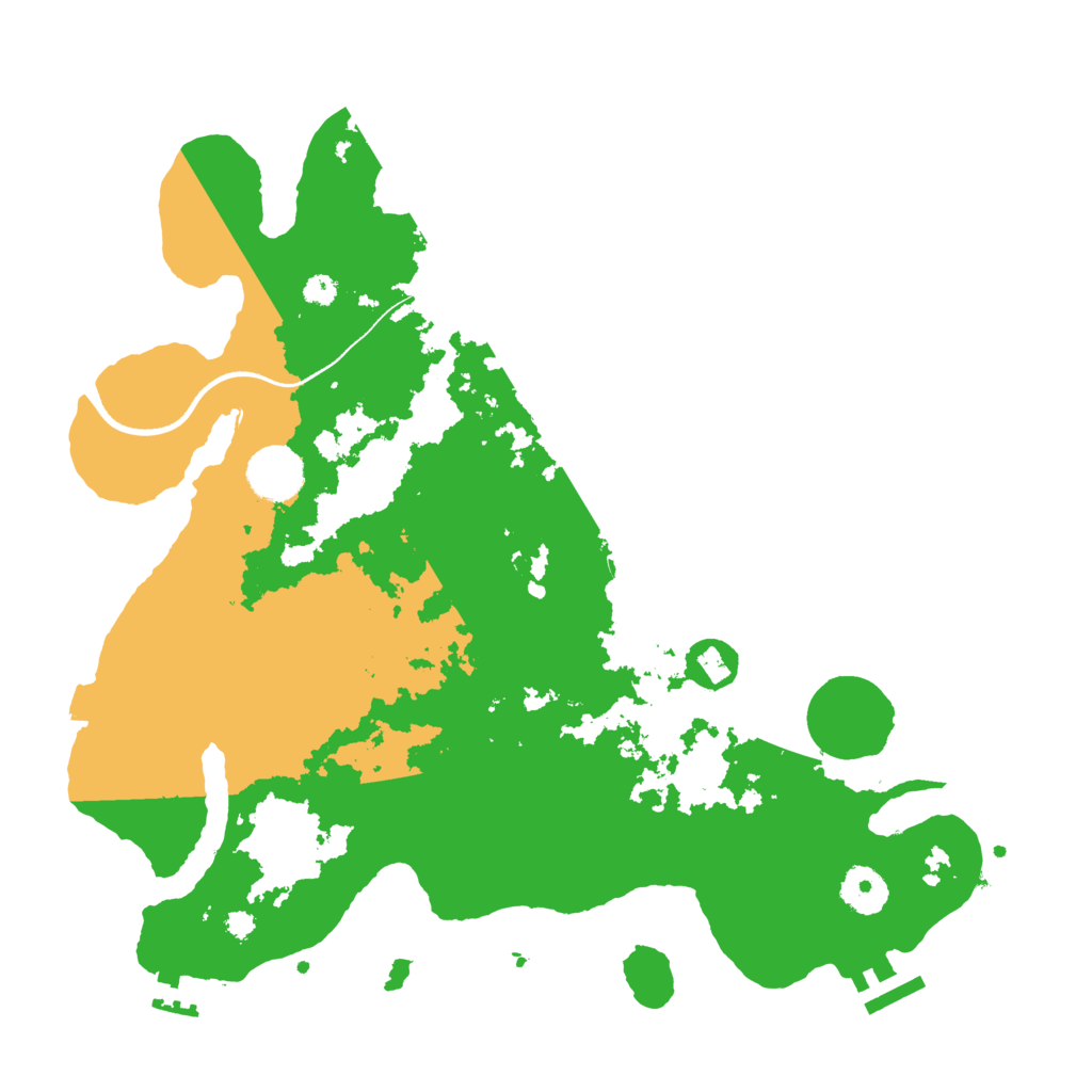 Biome Rust Map: Procedural Map, Size: 3500, Seed: 890495222