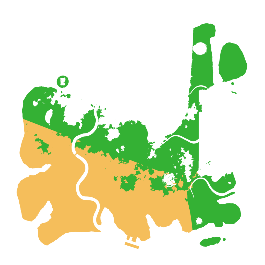 Biome Rust Map: Procedural Map, Size: 3700, Seed: 998139