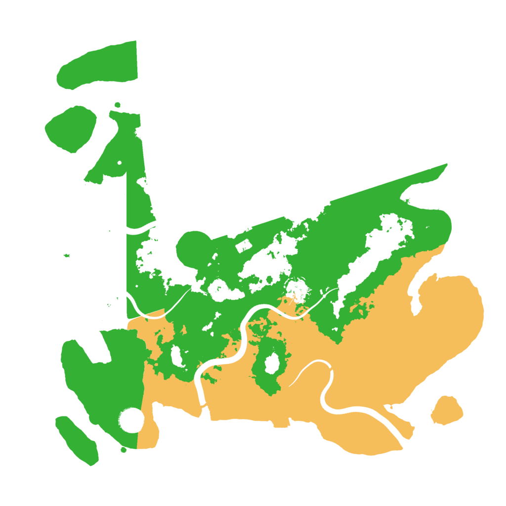 Biome Rust Map: Procedural Map, Size: 3600, Seed: 20225