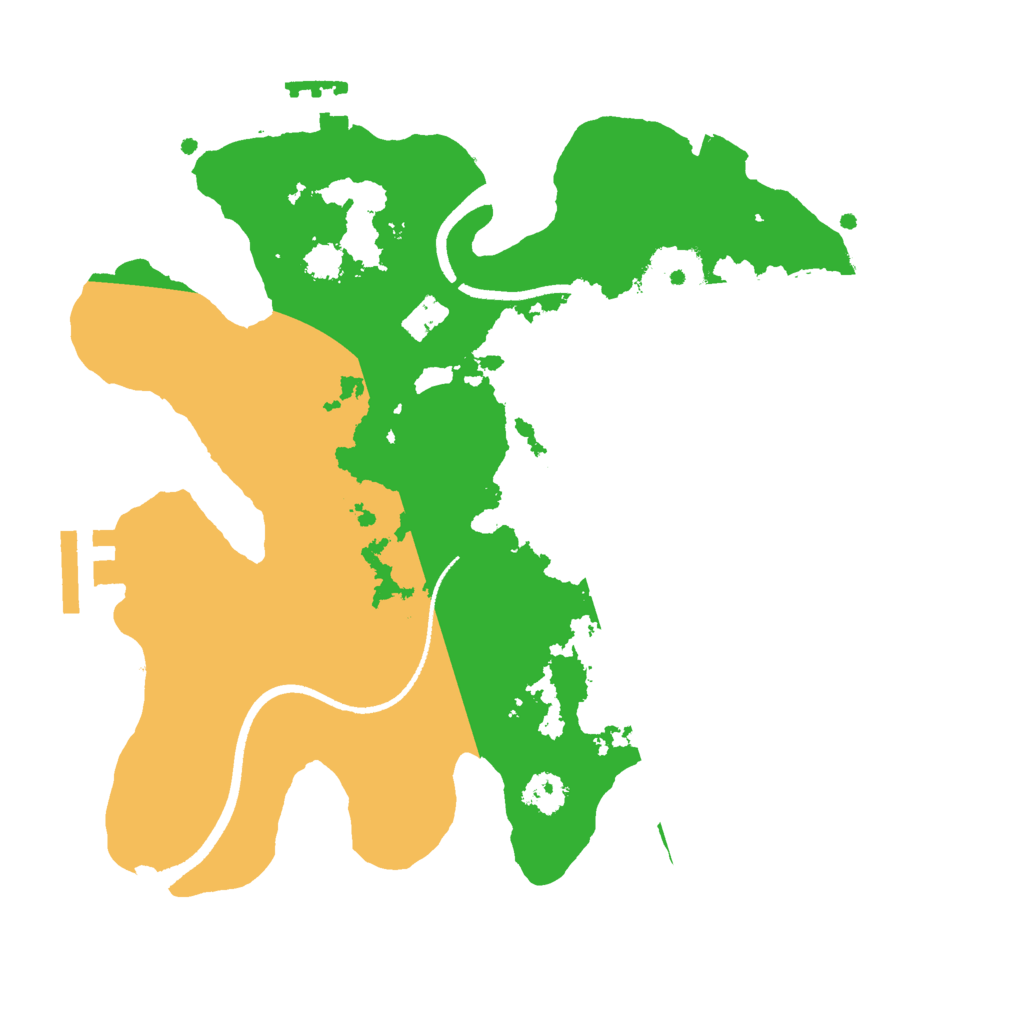 Biome Rust Map: Procedural Map, Size: 2500, Seed: 5565418