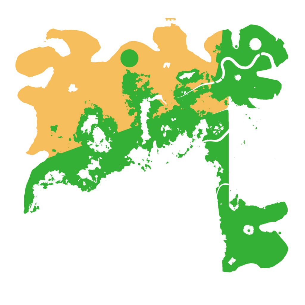 Biome Rust Map: Procedural Map, Size: 4500, Seed: 614406609