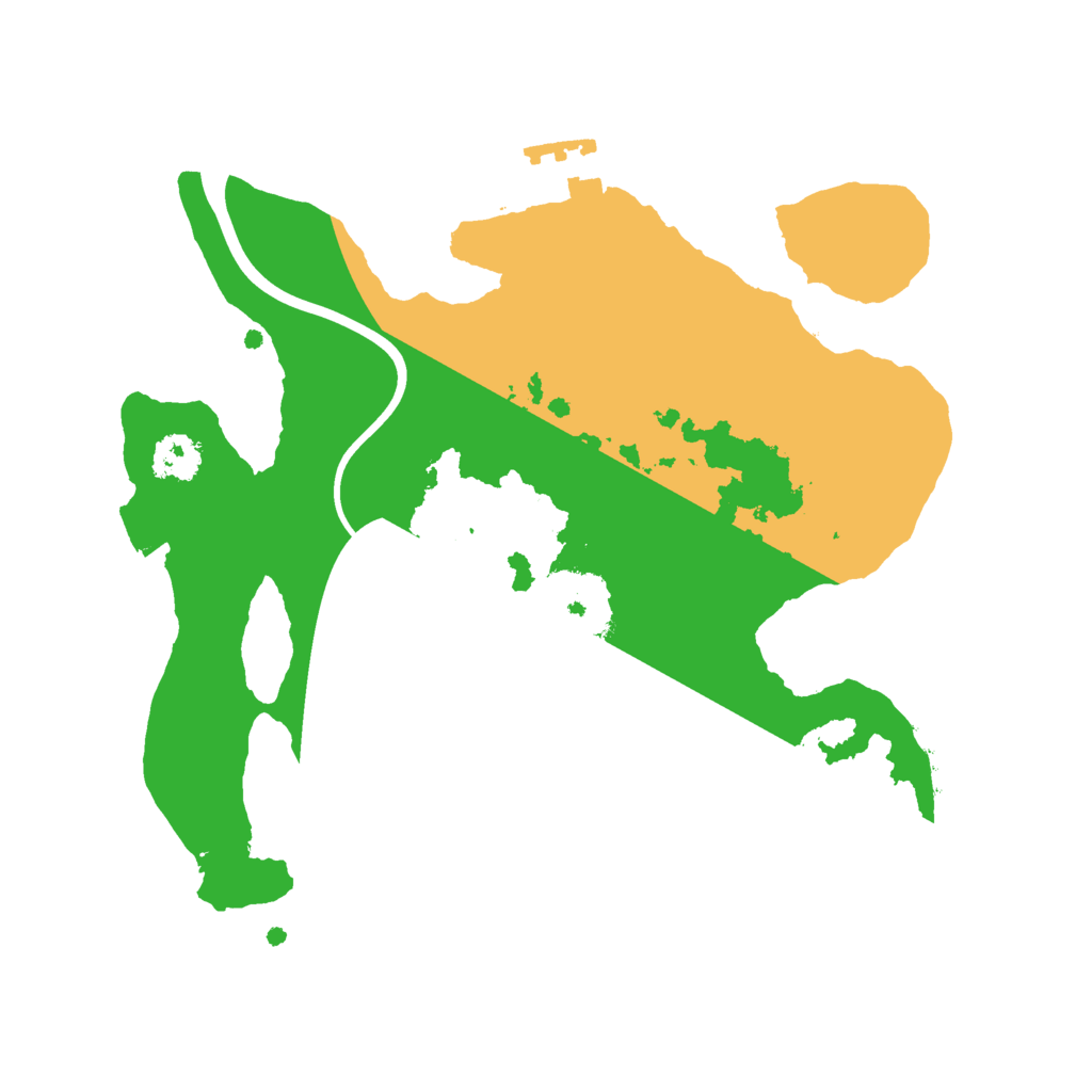 Biome Rust Map: Procedural Map, Size: 2300, Seed: 43