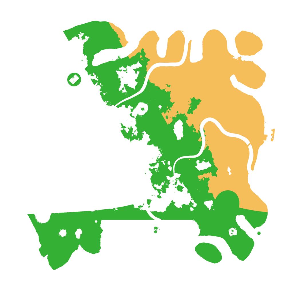 Biome Rust Map: Procedural Map, Size: 3500, Seed: 1101020650