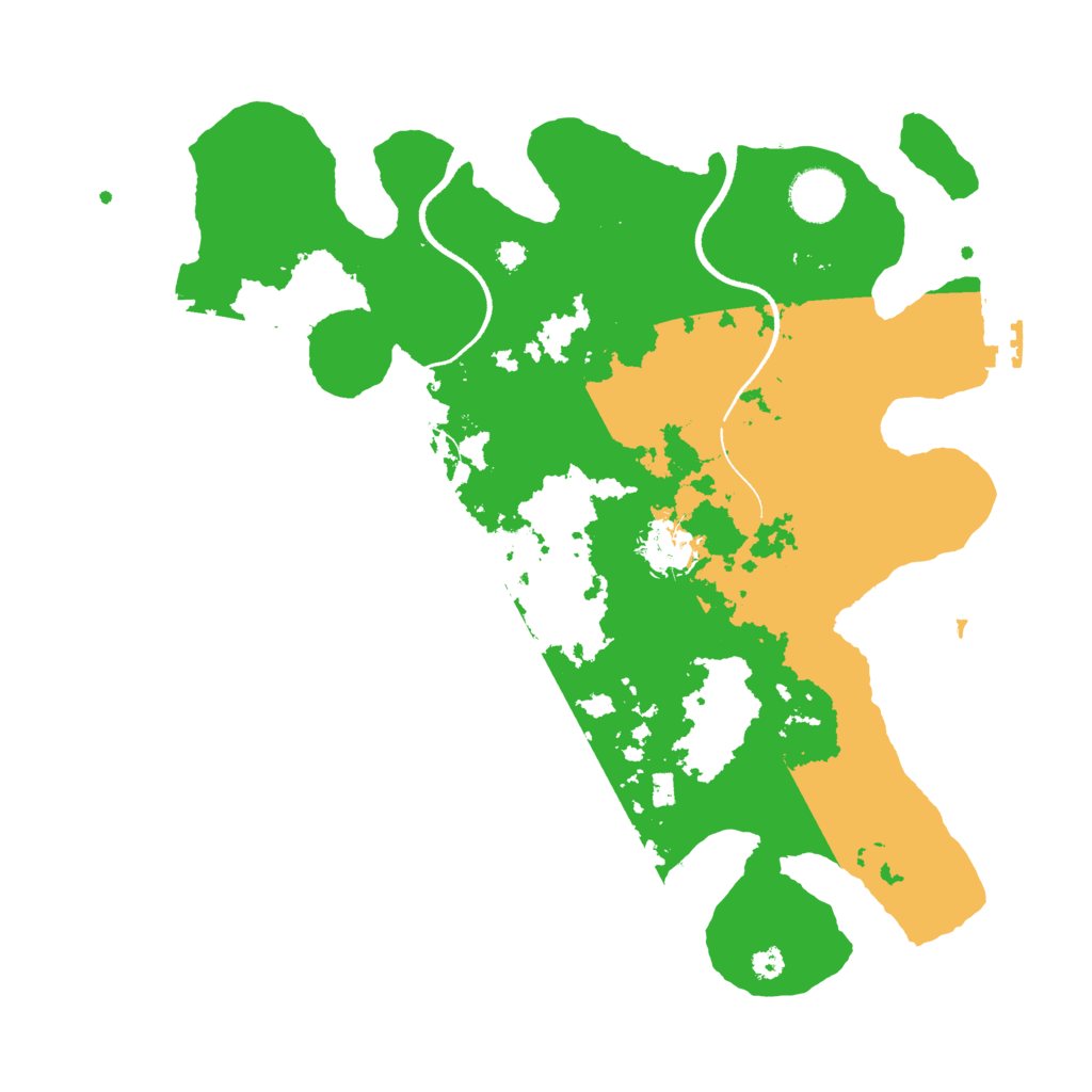 Biome Rust Map: Procedural Map, Size: 3500, Seed: 6653