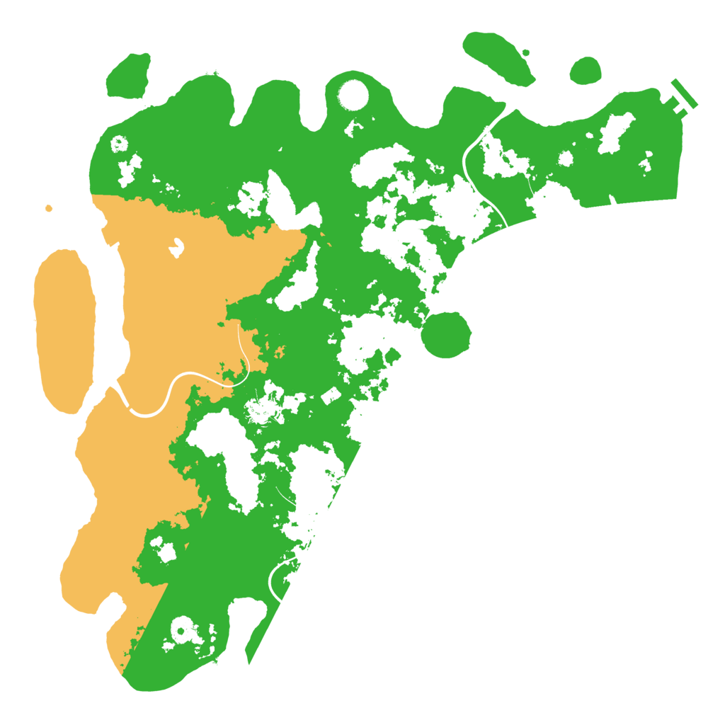 Biome Rust Map: Procedural Map, Size: 4200, Seed: 28345