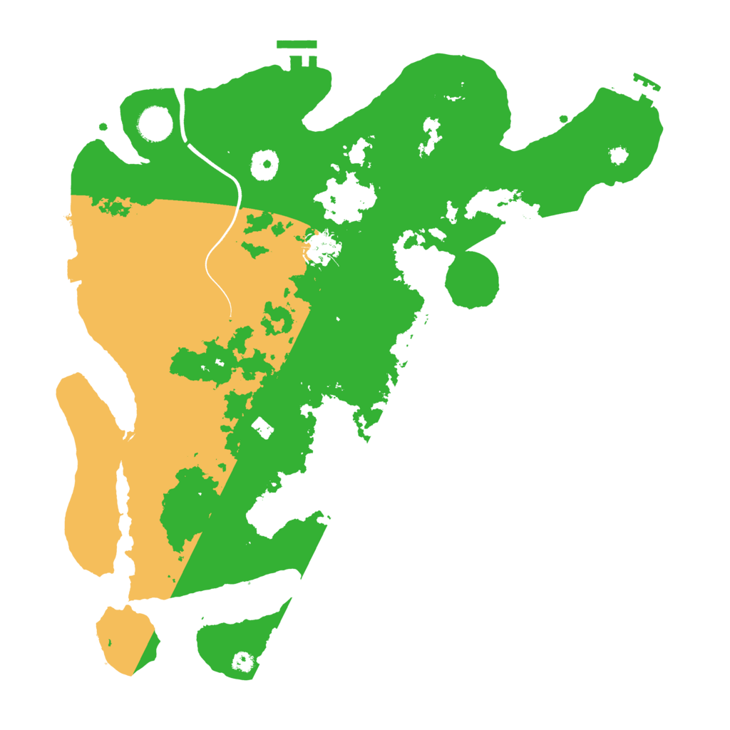Biome Rust Map: Procedural Map, Size: 3675, Seed: 10