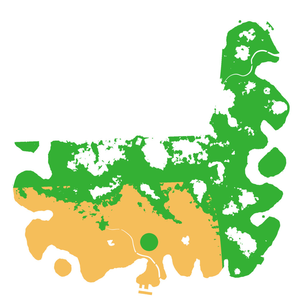 Biome Rust Map: Procedural Map, Size: 4500, Seed: 1825797582