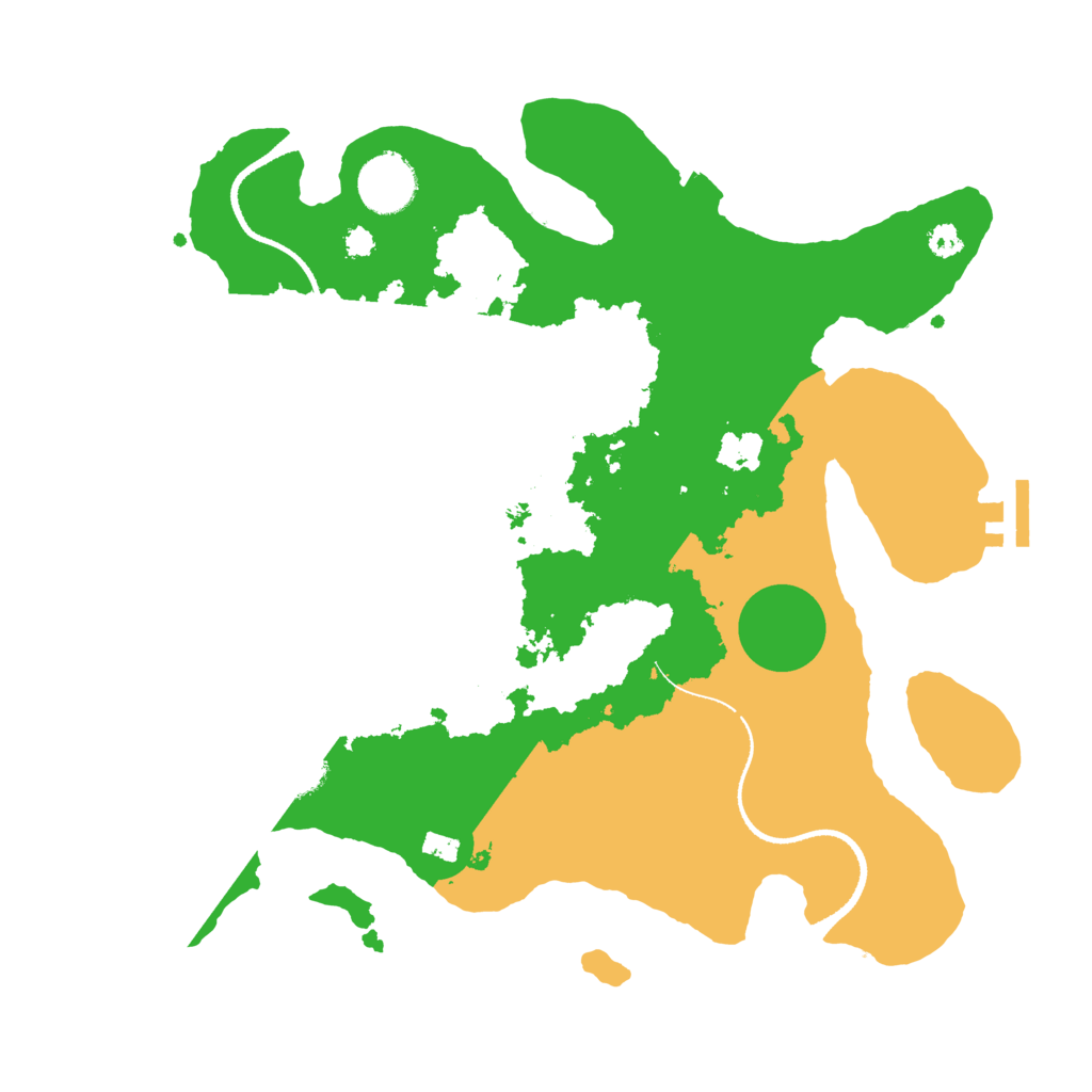 Biome Rust Map: Procedural Map, Size: 3300, Seed: 1068183676