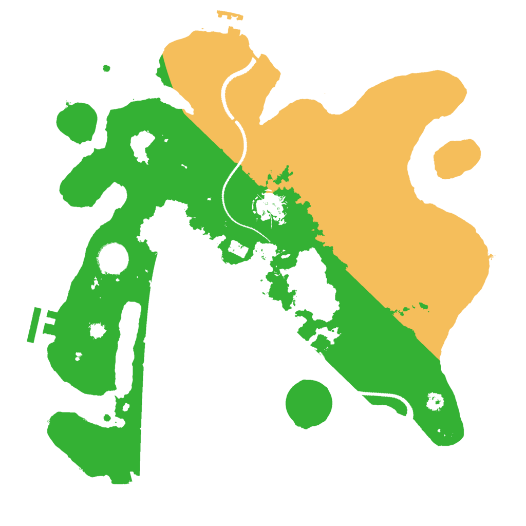Biome Rust Map: Procedural Map, Size: 3000, Seed: 1322556491