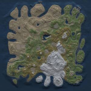 Thumbnail Rust Map: Procedural Map, Size: 4500, Seed: 1516570381, 17 Monuments