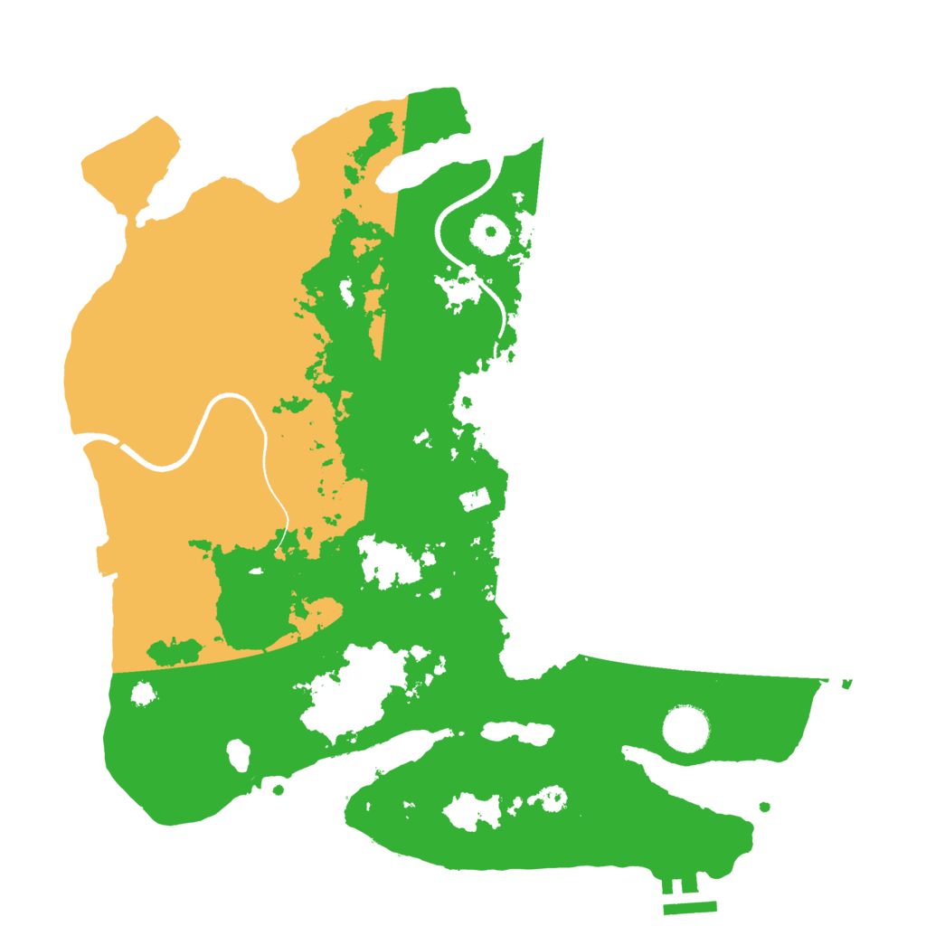 Biome Rust Map: Procedural Map, Size: 3500, Seed: 143948900