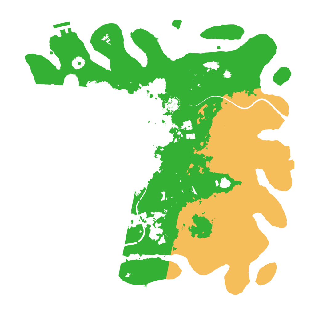 Biome Rust Map: Procedural Map, Size: 3800, Seed: 1855601415