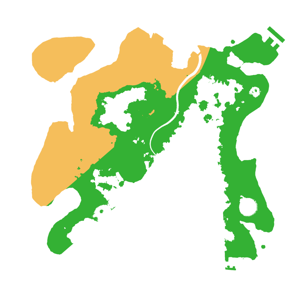 Biome Rust Map: Procedural Map, Size: 3000, Seed: 79525