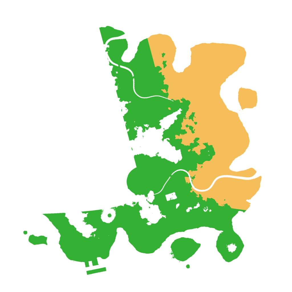 Biome Rust Map: Procedural Map, Size: 3000, Seed: 141402719