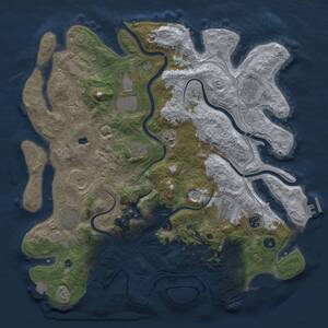 Thumbnail Rust Map: Procedural Map, Size: 4250, Seed: 425976, 16 Monuments