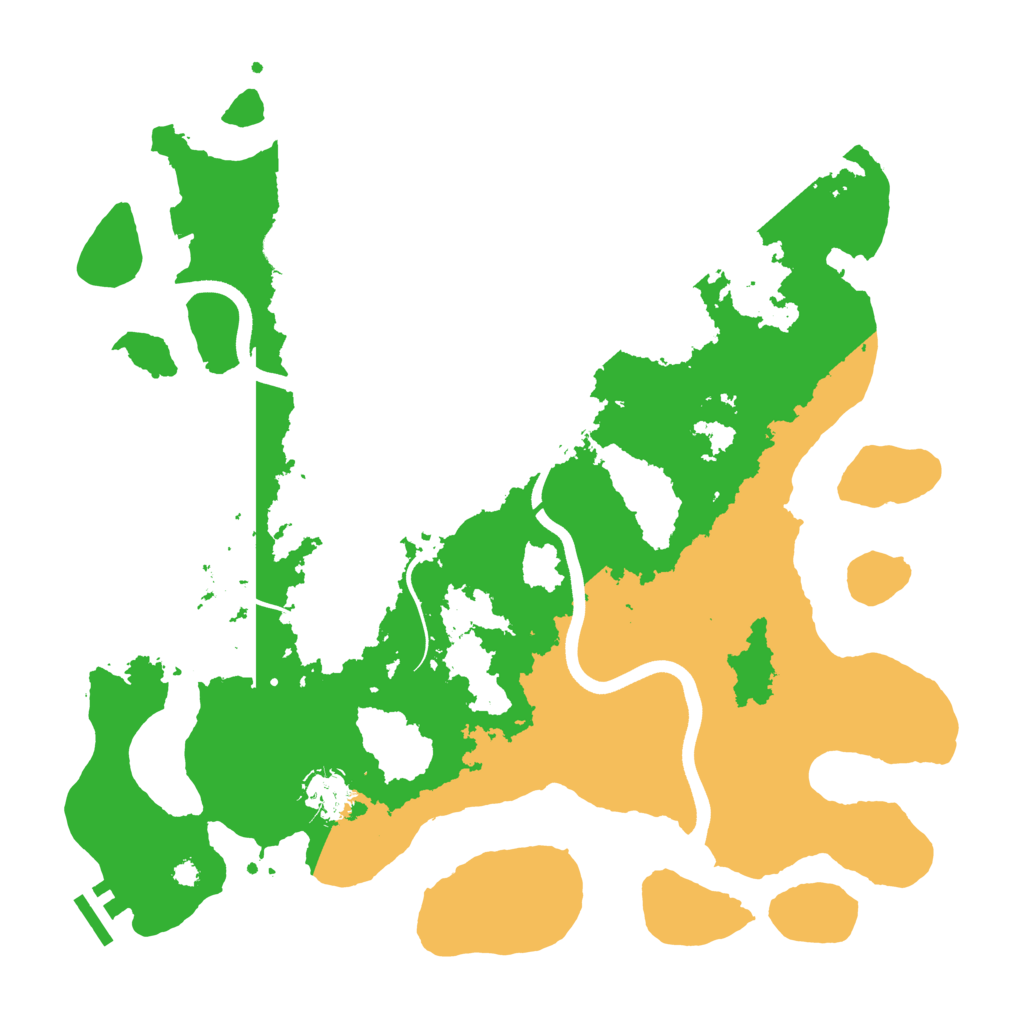 Biome Rust Map: Procedural Map, Size: 3700, Seed: 219167087