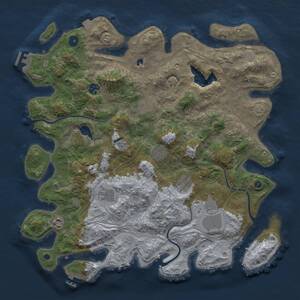 Thumbnail Rust Map: Procedural Map, Size: 4250, Seed: 126595430, 15 Monuments