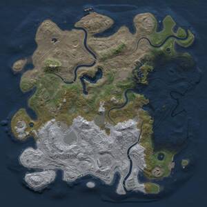 Thumbnail Rust Map: Procedural Map, Size: 4250, Seed: 1003485, 15 Monuments