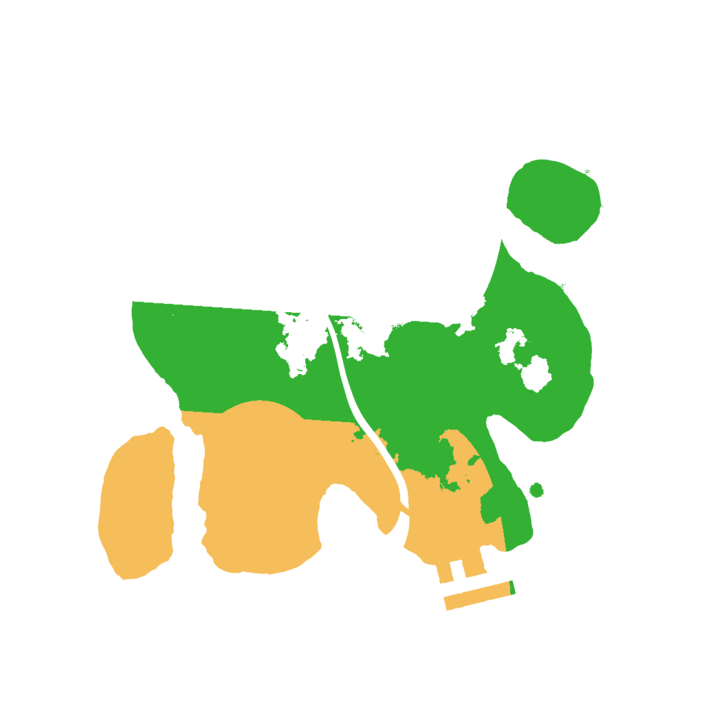 Biome Rust Map: Procedural Map, Size: 2000, Seed: 199789703